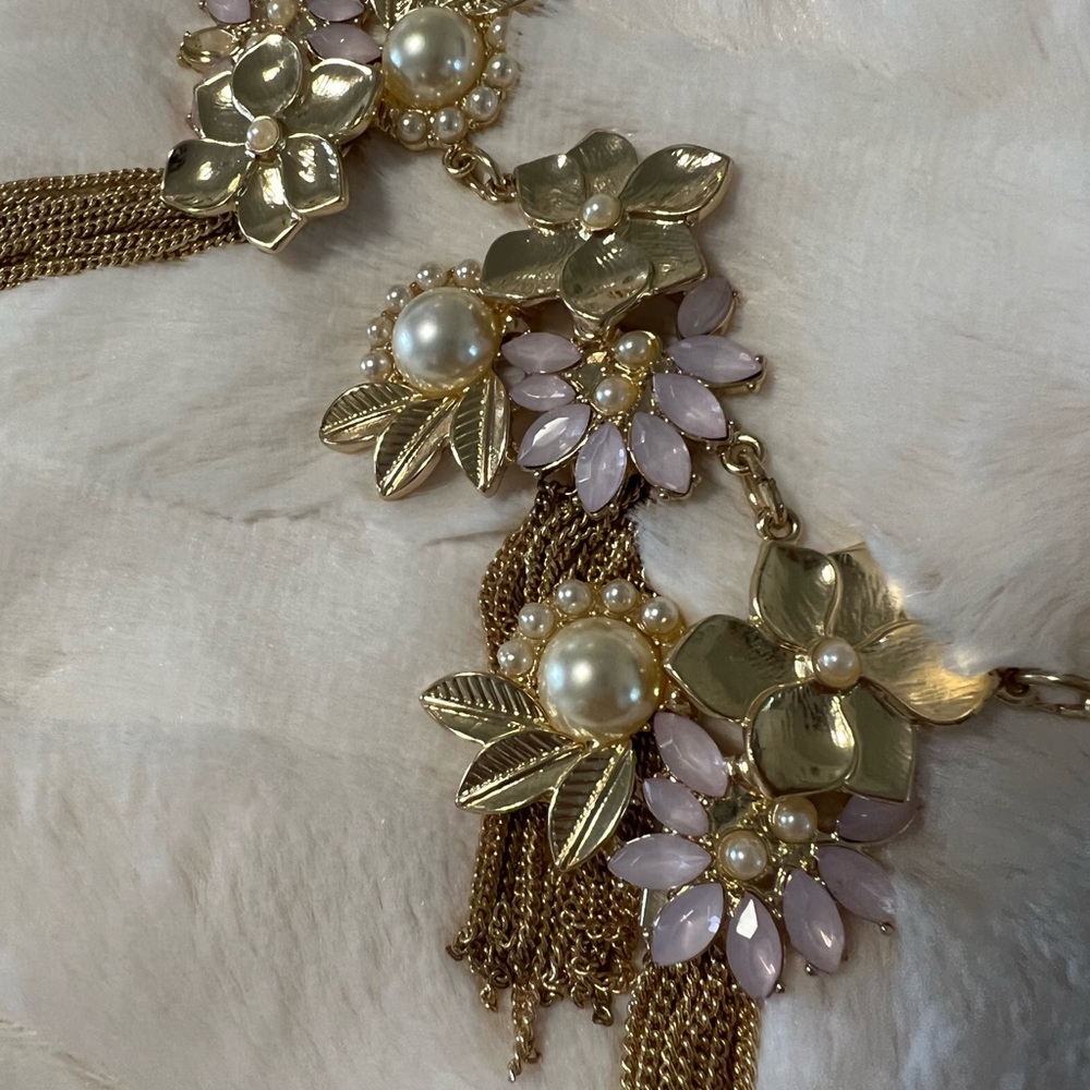 Necklace Gold and Pink - Picture 7 of 8